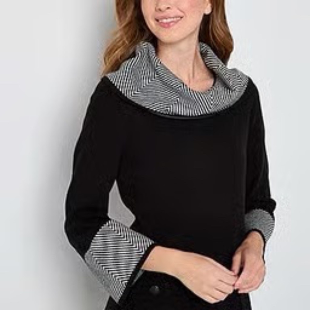 NWT Jessica Howard Black Sweater Dress Size 2X